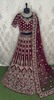 FL1045 | Bridal Lehenga | Velevt | Hand Embroidery | Wedding Day | Designer Bridal Lehenga |