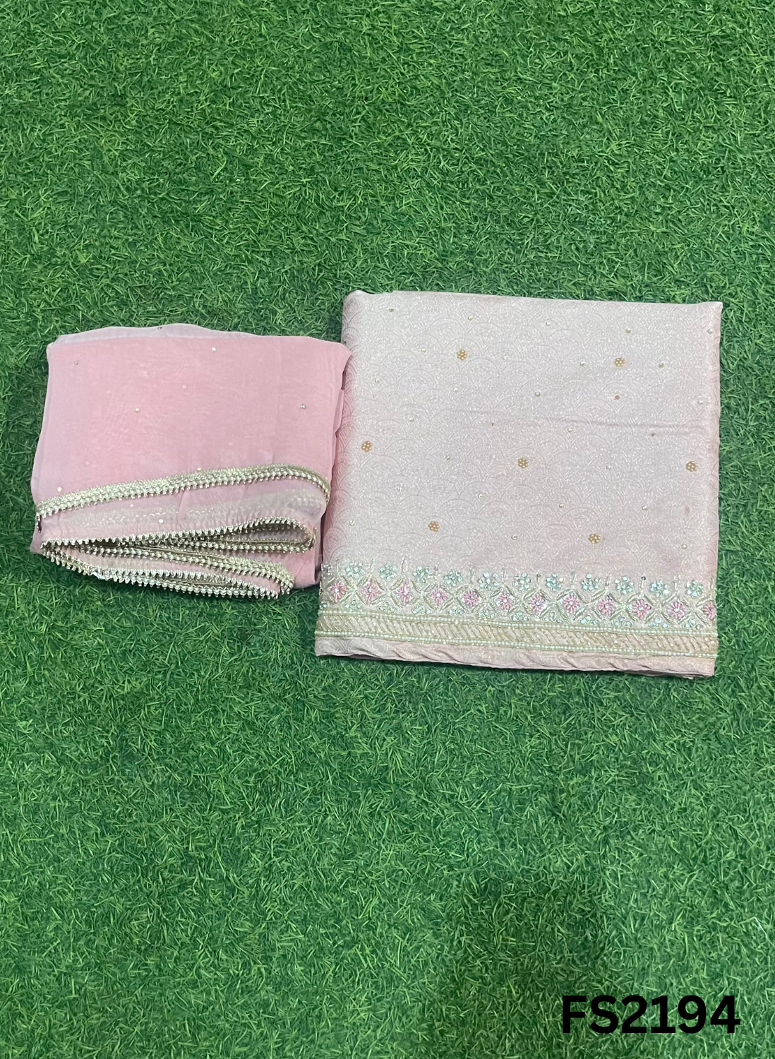 FS2194 | PISTA | Brocade  Suit | Party Wear | Wedding | Ring Ceremony | Festival | Bridal