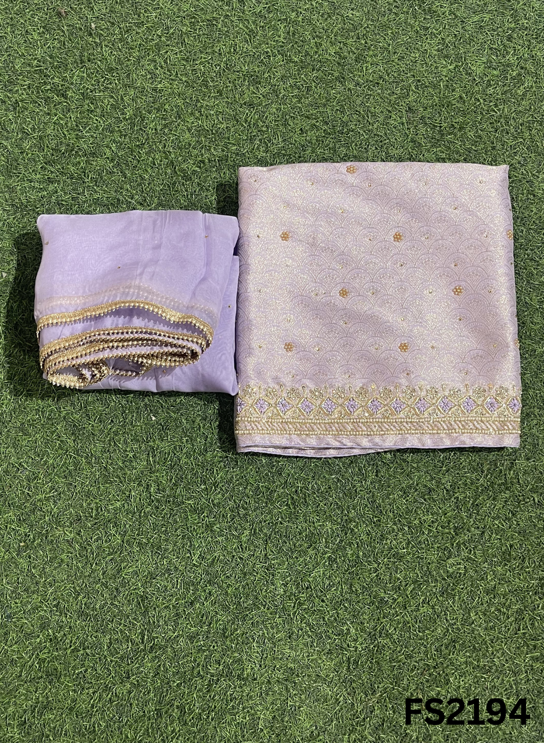 FS2194 | PISTA | Brocade  Suit | Party Wear | Wedding | Ring Ceremony | Festival | Bridal