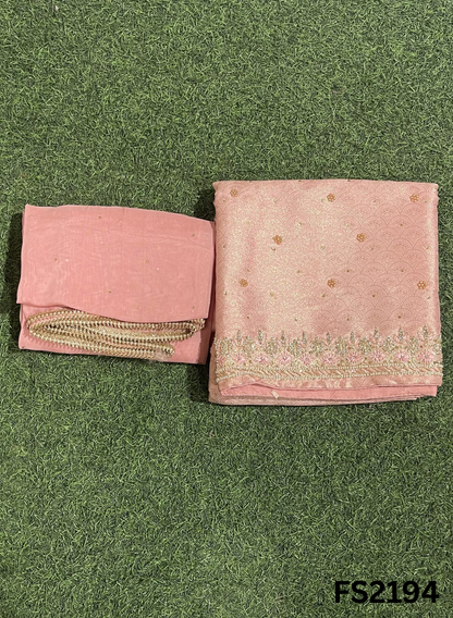 FS2194 | PISTA | Brocade  Suit | Party Wear | Wedding | Ring Ceremony | Festival | Bridal