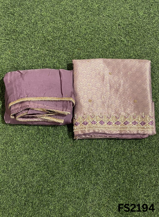 FS2194 | PISTA | Brocade  Suit | Party Wear | Wedding | Ring Ceremony | Festival | Bridal