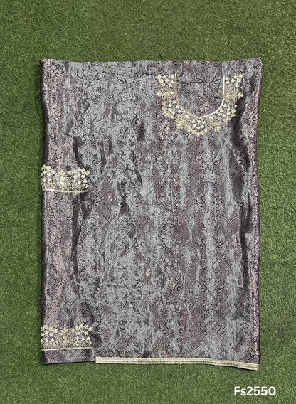 FS2555 | Wine | Brocade Suit | Party Wear | Wedding | Ring Ceremony | Festival | Bridal