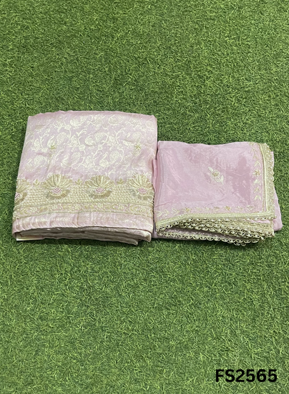 FS2565 | LIGHT PISTA | Brocade Suit | Party Wear | Wedding | Ring Ceremony | Festival |