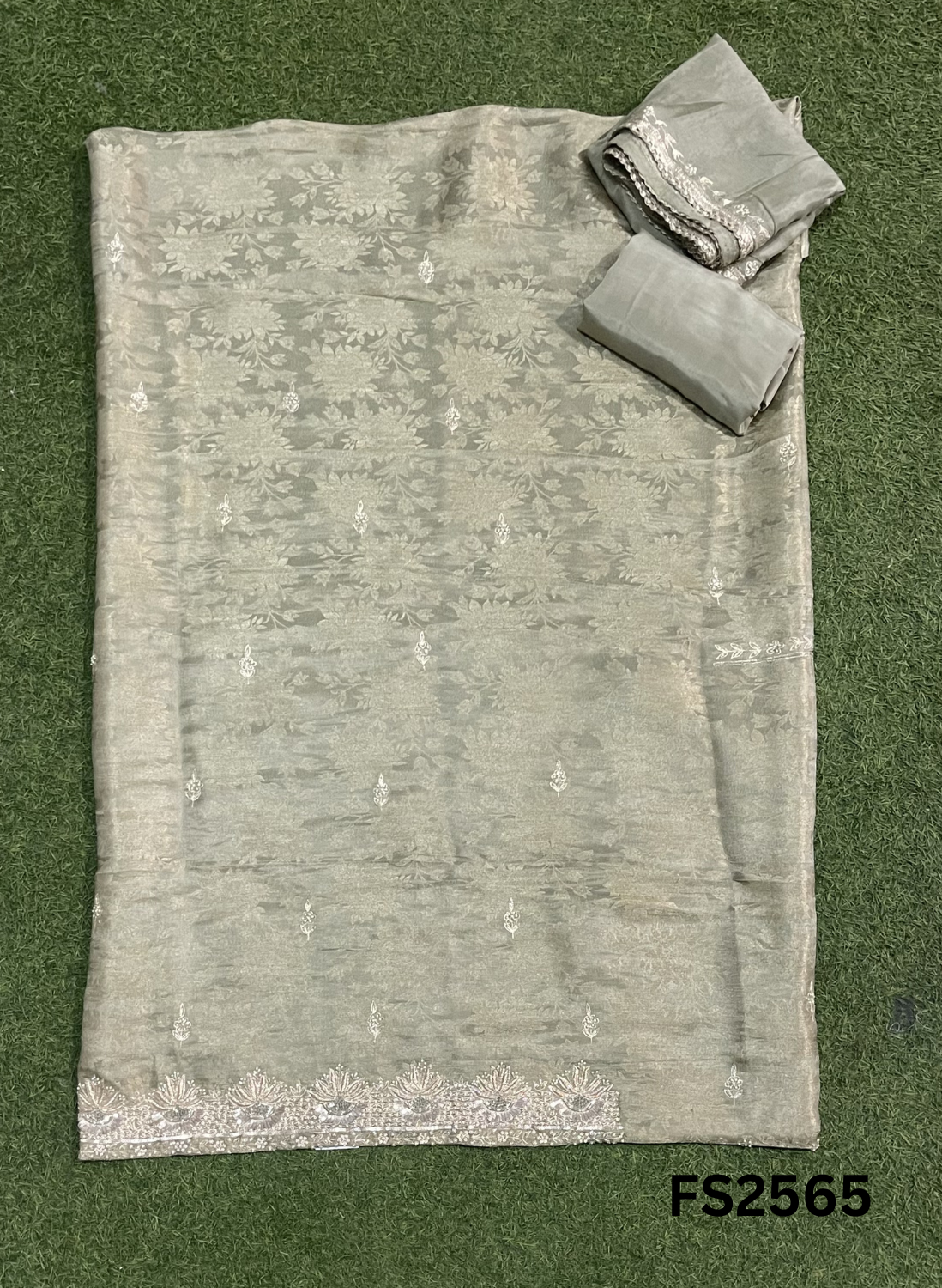 FS2565 | LIGHT PISTA | Brocade Suit | Party Wear | Wedding | Ring Ceremony | Festival |