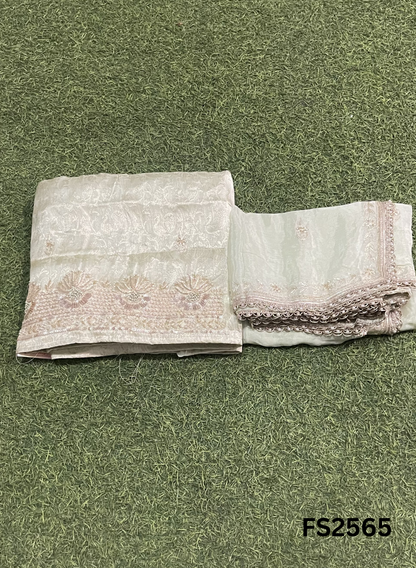 FS2565 | LIGHT PISTA | Brocade Suit | Party Wear | Wedding | Ring Ceremony | Festival |