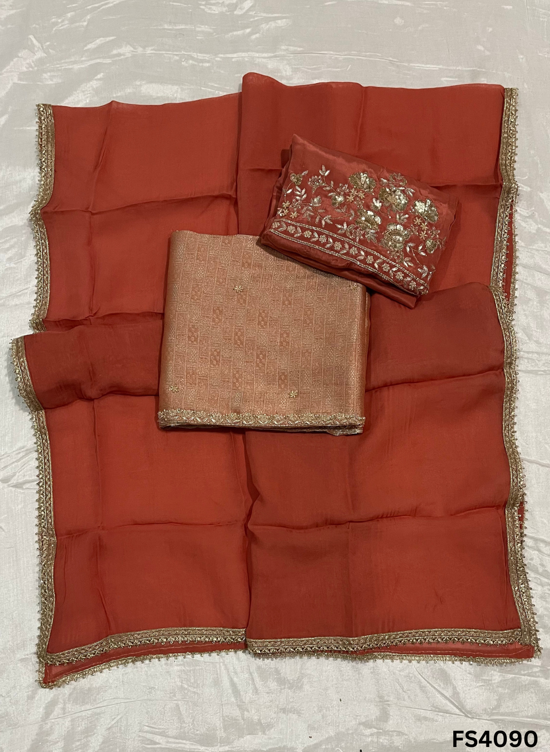 FS4090 | Brocode Silk Suit | Party Wear | Ring Ceremony | Festival  Suit | Jaggo Wear |