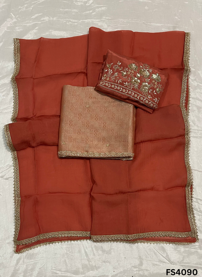 FS4090 | Brocode Silk Suit | Party Wear | Ring Ceremony | Festival  Suit | Jaggo Wear |