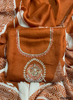 FS1903 | Rust | Burberry Suit | Party Wear | Wedding | Jaggo | Ring Ceremony | Festival |
