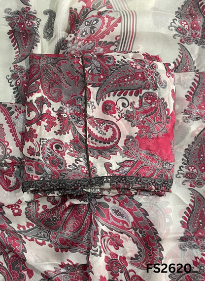 FS2620 | GAJARI | BURBERRY Suit | Party Wear | Wedding | Jaggo | Ring Ceremony | Festival |