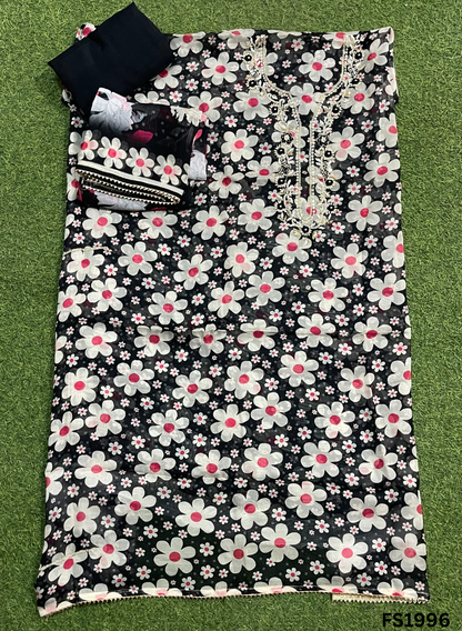 FS1996 | Black | Burberry Suit | Party Wear | Wedding | Jaggo | Ring Ceremony | Festival |