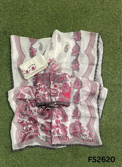 FS2620 | GAJARI | BURBERRY Suit | Party Wear | Wedding | Jaggo | Ring Ceremony | Festival |