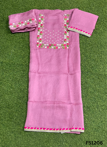 FS1206 | Onion  | Burberry Suit | Party Wear | Wedding | Jaggo | Ring Ceremony | Festival |