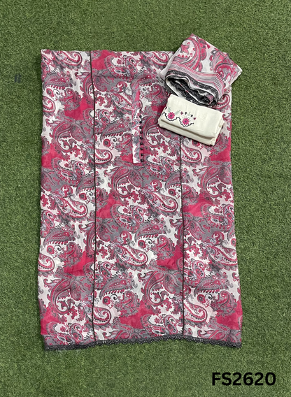 FS2620 | GAJARI | BURBERRY Suit | Party Wear | Wedding | Jaggo | Ring Ceremony | Festival |