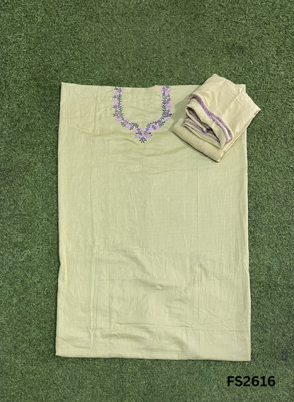 FS2616 | PISTA | Muslin Suit | Party Wear | Wedding | Jaggo | Ring Ceremony | Festival |