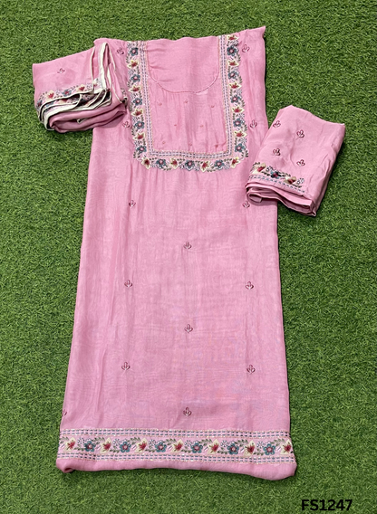 FS1247 | Baby-Pink | Burberry Suit | Party Wear | Wedding | Jaggo | Ring Ceremony | Festival |