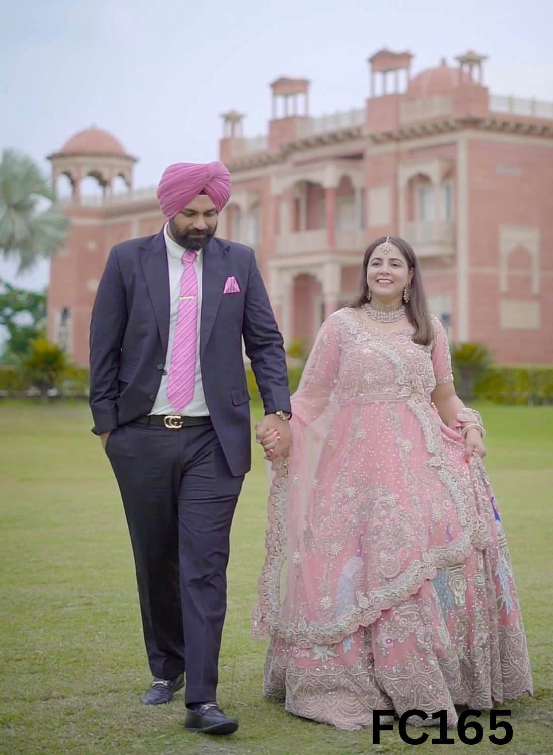 FC165 |  Made To Order (20-25 Days  ) |  Net Lehenga |  Baby Pink  |  Bridal Suit | Party Wear | Wedding | Festival | Celebrity | Ring Ceremony