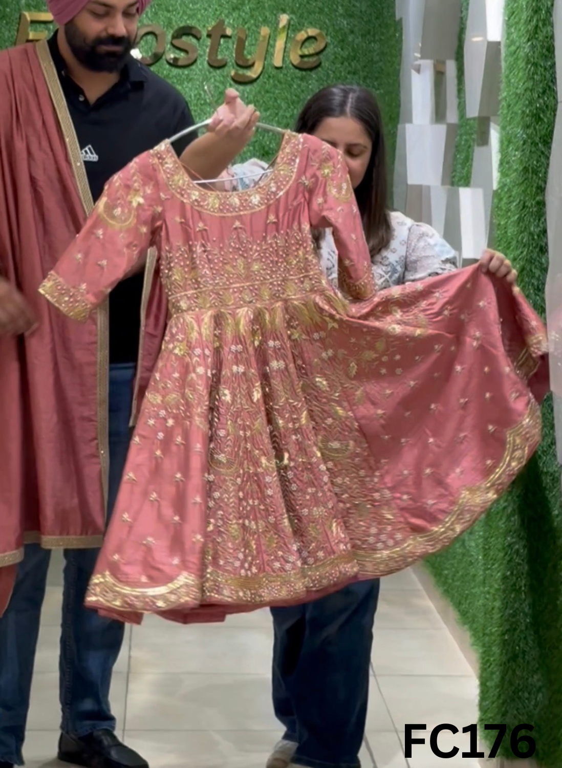 FC176  |  Made To Order (20-25 Days  ) |  Raw Silk Anarkali  Lehenga   |  Onion   | Party Wear | Wedding | Festival | Celebrity | Ring Ceremony