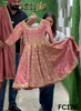 FC176  |  Made To Order (20-25 Days  ) |  Raw Silk Anarkali  Lehenga   |  Onion   | Party Wear | Wedding | Festival | Celebrity | Ring Ceremony