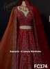 FC174 |  Made To Order (20-25 Days  ) |  Raw Silk  Lehenga |  Red   | Bridal Lehenga   | Party Wear | Wedding | Festival | Celebrity | Ring Ceremony