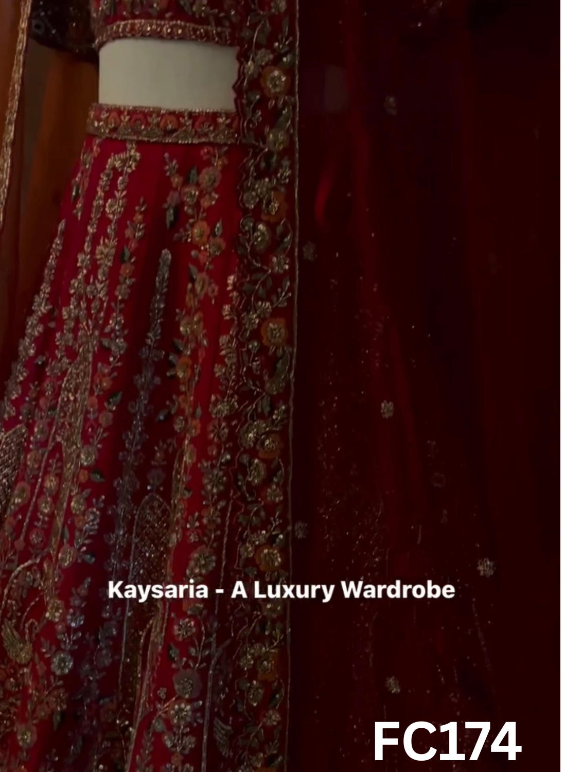 FC174 |  Made To Order (20-25 Days  ) |  Raw Silk  Lehenga |  Red   | Bridal Lehenga   | Party Wear | Wedding | Festival | Celebrity | Ring Ceremony