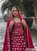 FC159 |  Made To Order (20-25 Days  ) |  Raw Silk  Lehenga |  Mehroon  | Bridal Lehenga   | Party Wear | Wedding | Festival | Celebrity | Ring Ceremony
