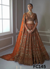FC145 |  Made To Order (20-25 Days  ) |  Shimmer  Lehenga  | Rust | Bridal Lehenga |  Party Wear | Wedding | Festival | Celebrity | Ring Ceremony