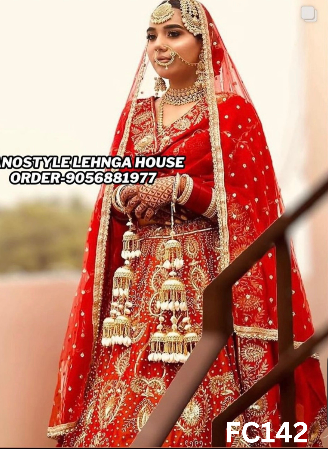 FC142 |  Made To Order (20-25 Days  ) |  Shimmer  Lehenga  |  Red  | Party Wear | Wedding | Festival | Celebrity | Ring Ceremony