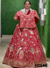 FC146  |  Made To Order (20-25 Days  ) | Silk  Lehenga |  Red |  Bridal Lehenga  | Party Wear | Wedding | Festival | Celebrity | Ring Ceremony