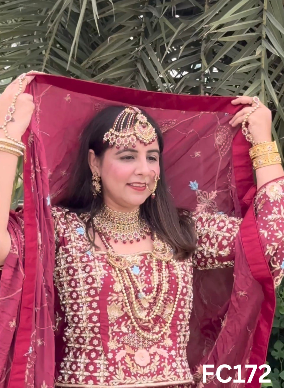 FC172 |  Navneet | Made To Order (35-45 Days  ) | Raw  Silk  Lehenga | Mheroon  |  Bridal Lehenga  | Party Wear | Wedding | Festival | Celebrity | Ring Ceremony
