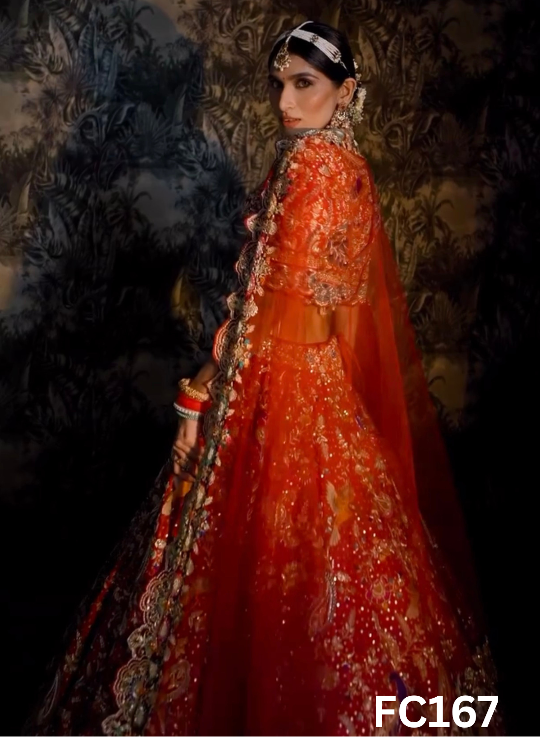 FC167  |  Made To Order (20-25 Days  ) | Silk  Lehenga |  Red |  Bridal Lehenga  | Party Wear | Wedding | Festival | Celebrity | Ring Ceremony