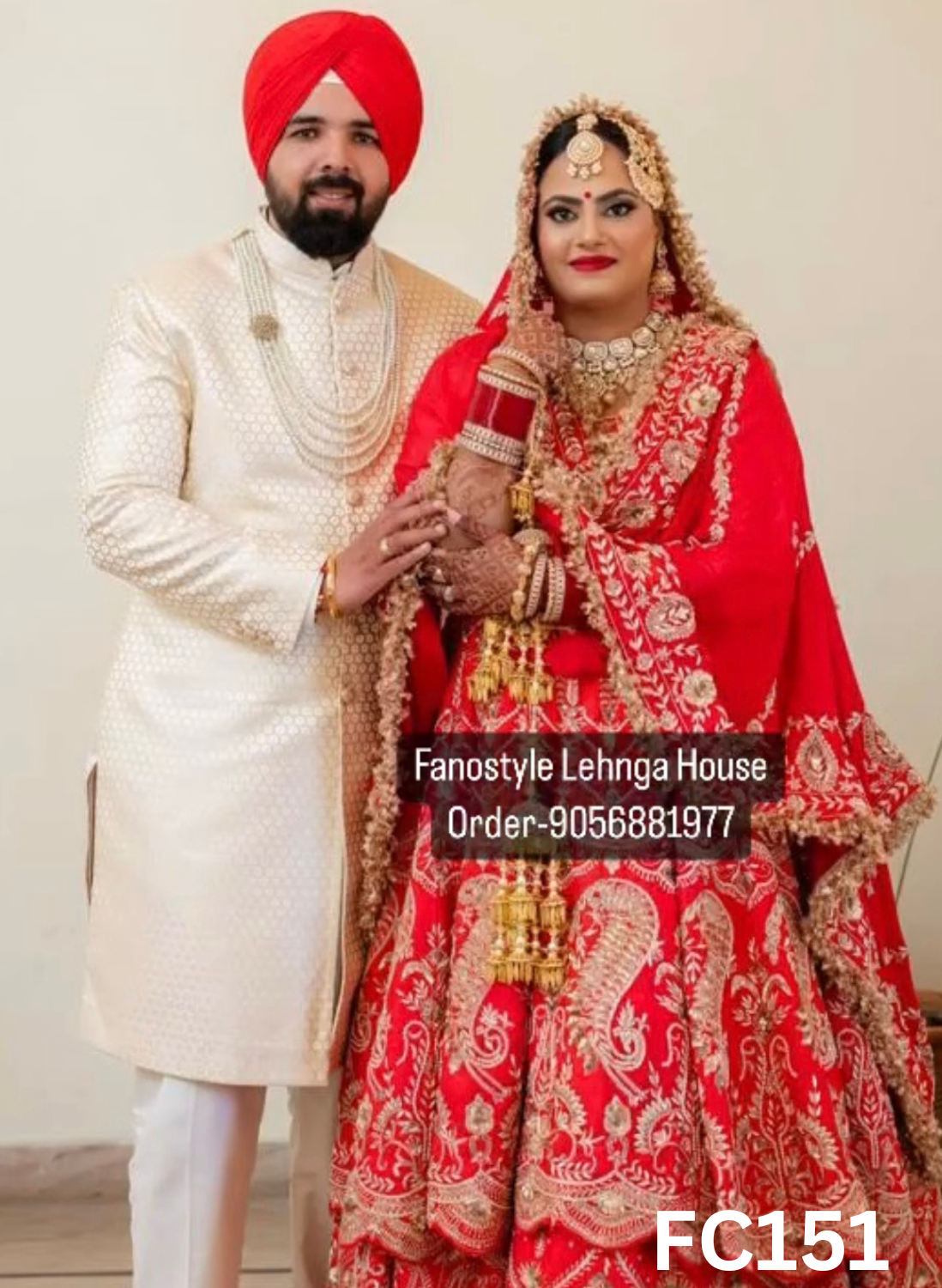 FC151  |  Made To Order (20-25 Days  ) | Silk  Lehenga |  Red  |  Bridal Lehenga  | Party Wear | Wedding | Festival | Celebrity | Ring Ceremony