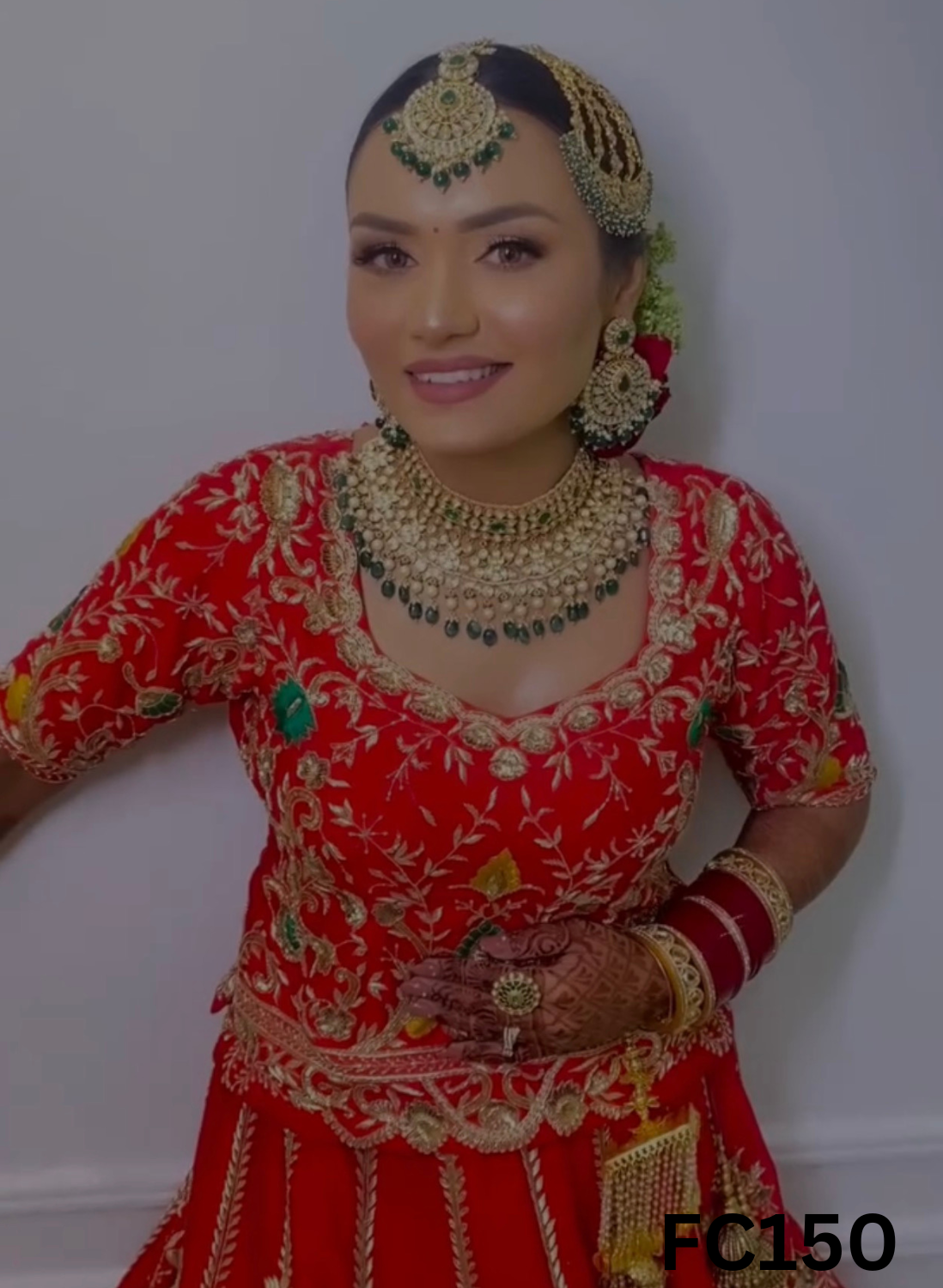 FC150   |  Made To Order (20-25 Days  ) | Silk  Lehenga |  Red |  Bridal Lehenga  | Party Wear | Wedding | Festival | Celebrity | Ring Ceremony