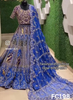 FC198 |  Made To Order (35-45 Days  ) |  Silk Lehenga | Purple And Royal Blue Contrast  |  Bridal Lehenga  | Party Wear | Wedding | Festival | Celebrity | Ring Ceremony