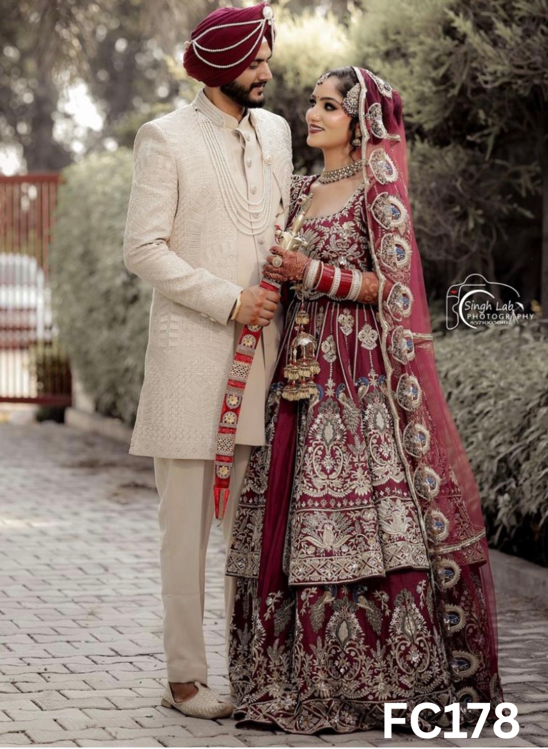 FC178   |  Made To Order (20-25 Days  ) |  Silk Lehenga |  Red  |  Bridal Lehenga  | Party Wear | Wedding | Festival | Celebrity | Ring Ceremony