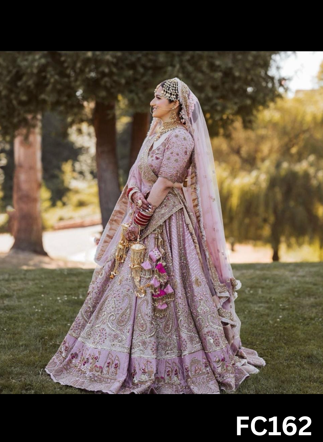 FC162  |  Made To Order (20-25 Days  ) | Silk  Lehenga |  Baby Pink |  Bridal Lehenga  | Party Wear | Wedding | Festival | Celebrity | Ring Ceremony