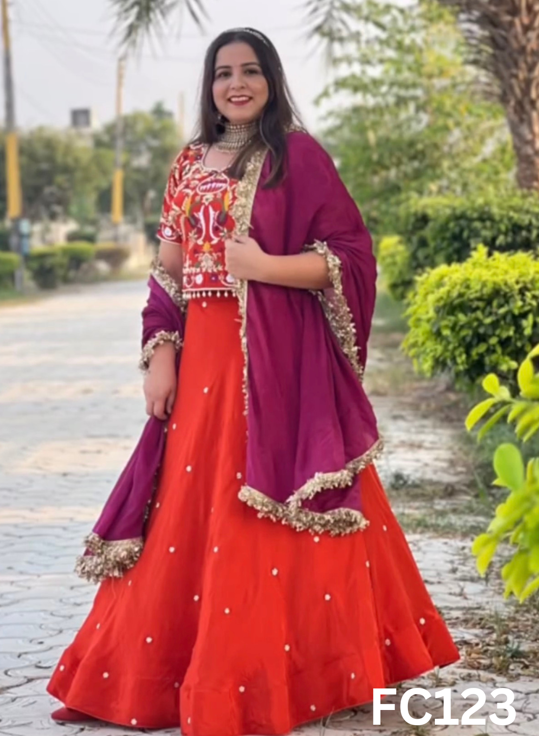 FC123 |  Made To Order (20-25 Days  ) |  Silk  Suit  |  Red   | Party Wear | Wedding | Festival | Celebrity | Ring Ceremony