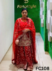 FC108 |  Made To Order (20-25 Days  ) |  Silk Suit | Red  |  Party Wear | Wedding | Festival | Celebrity | Ring Ceremony