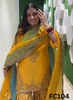 FC104 |  Made To Order (20-25 Days  ) | Raw Silk Suit  | Yellow |  Party Wear | Wedding | Festival | Celebrity | Ring Ceremony