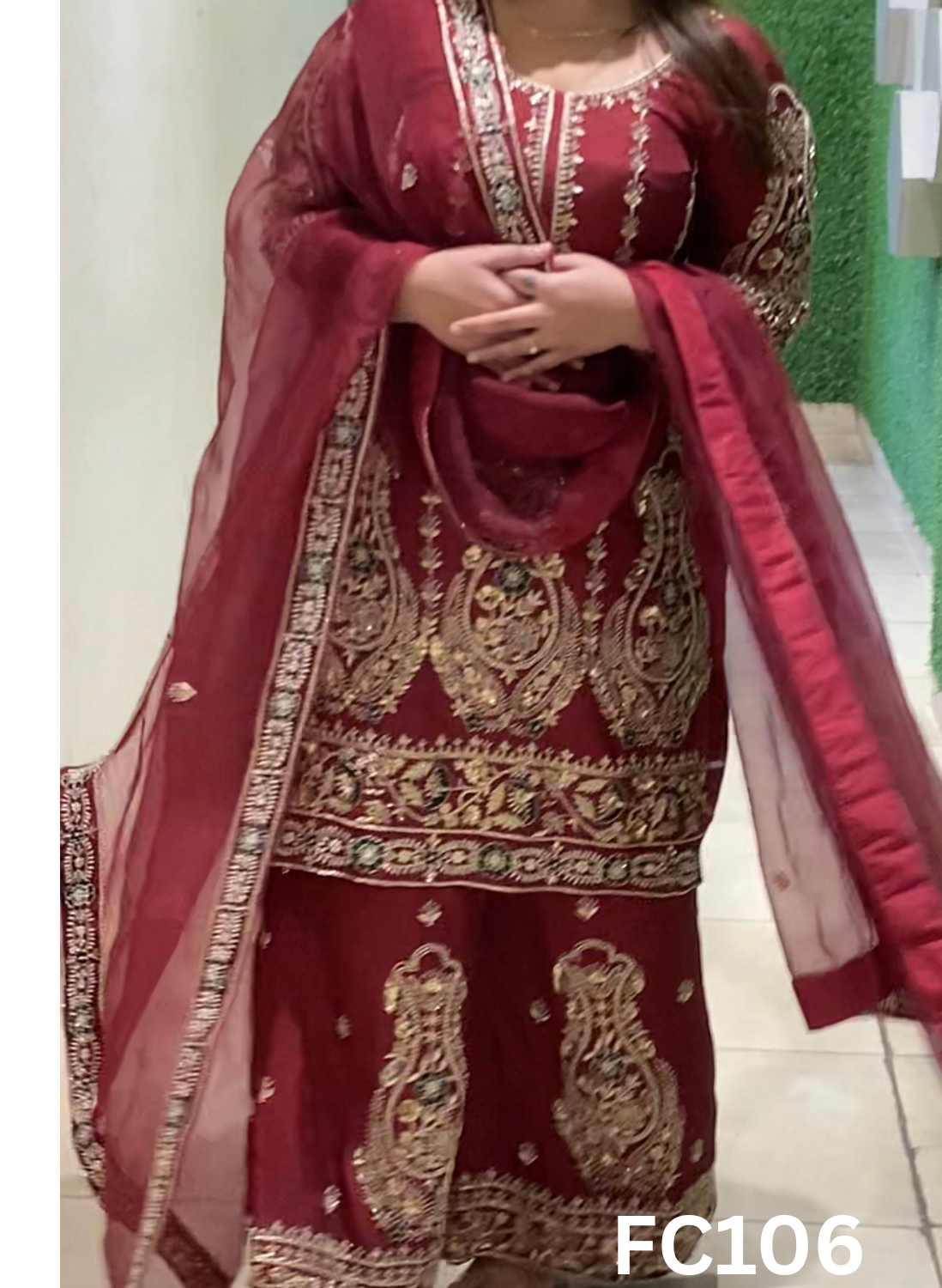 FC106 |  Made To Order (20-25 Days  ) |  Silk Suit | Mheroon |  Party Wear | Wedding | Festival | Celebrity | Ring Ceremony