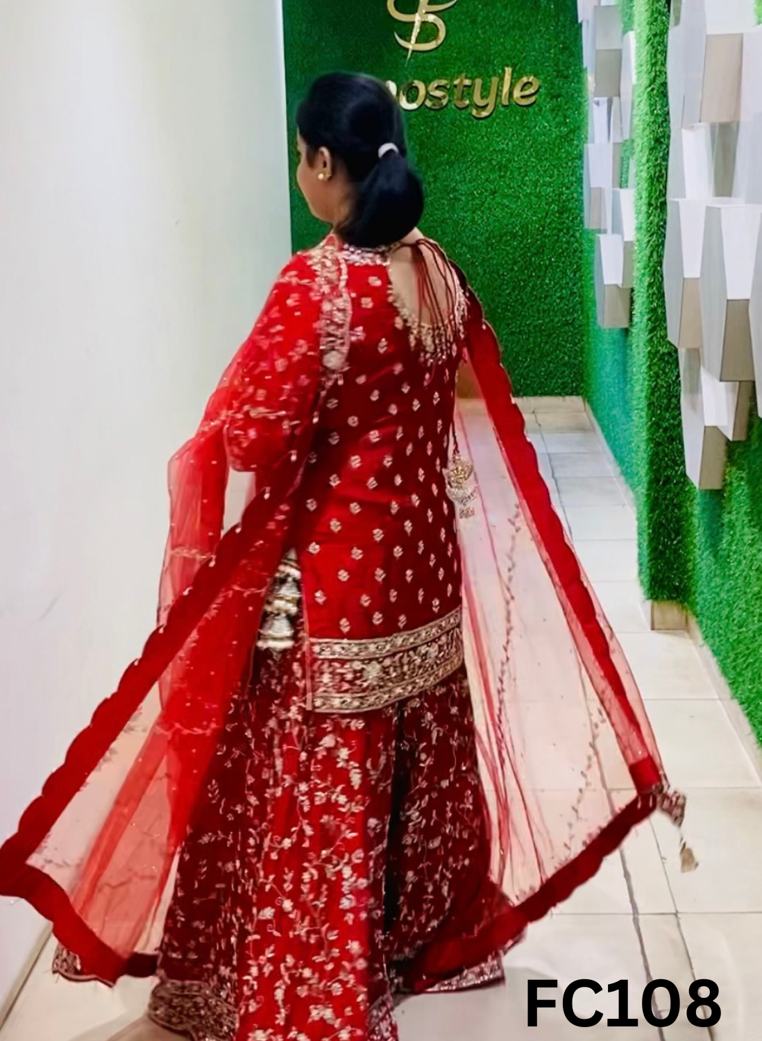 FC108 |  Made To Order (20-25 Days  ) |  Silk Suit | Red  |  Party Wear | Wedding | Festival | Celebrity | Ring Ceremony