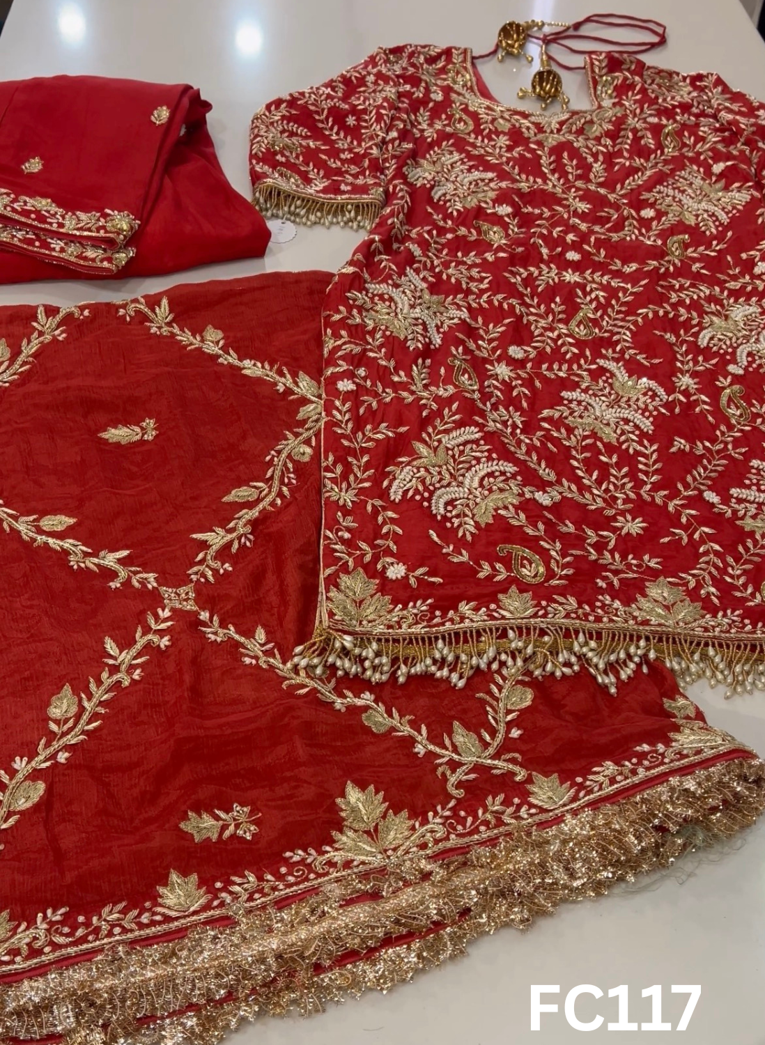 FC117  |  Made To Order (20-25 Days  ) |  Silk Suit |  Mheroon  |  Bridal Suit | Party Wear | Wedding | Festival | Celebrity | Ring Ceremony