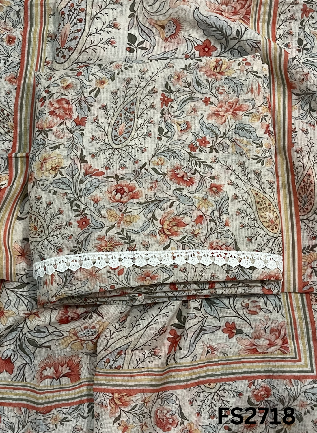FS2718 | Check Cotton  Suit | Casual wear  | Summer Suits | Regular  wear