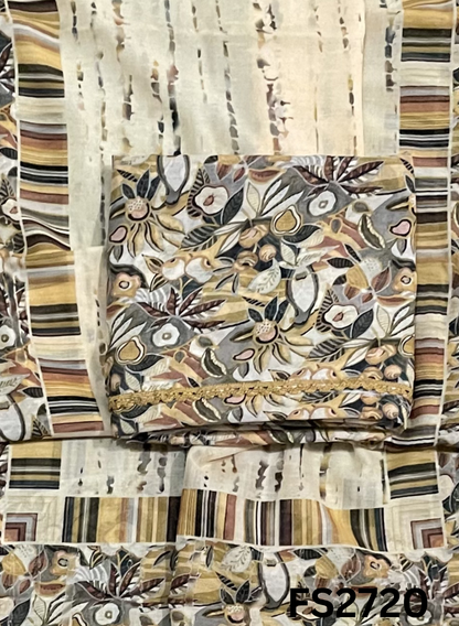 FS2720 | Check Cotton  Suit | Casual wear | Summer Suits | Regular  wear
