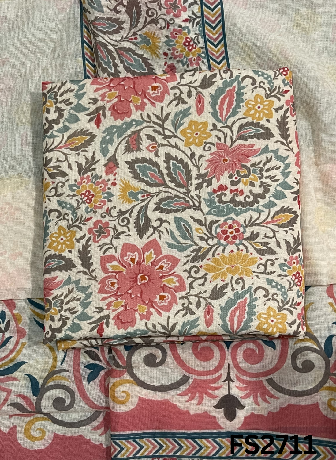 FS2711 | Check Cotton Suit | Casual wear | Summer Suits | Regular  wear
