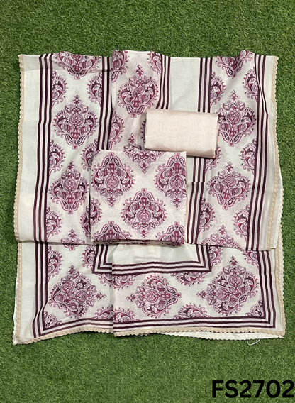 FS2702 | Check Cotton  Suit | Casual wear | Summer Suits | Regular wear