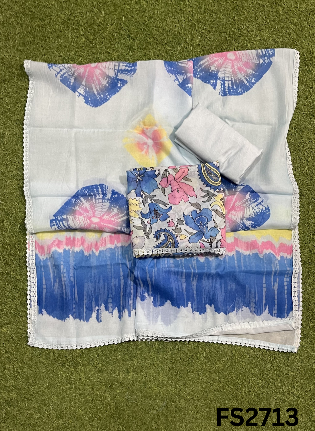 FS2713 | Check Cotton  Suit | Casual wear | Summer Suits | Regular wear