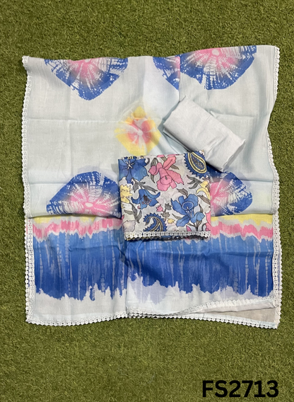 FS2713 | Check Cotton  Suit | Casual wear | Summer Suits | Regular wear