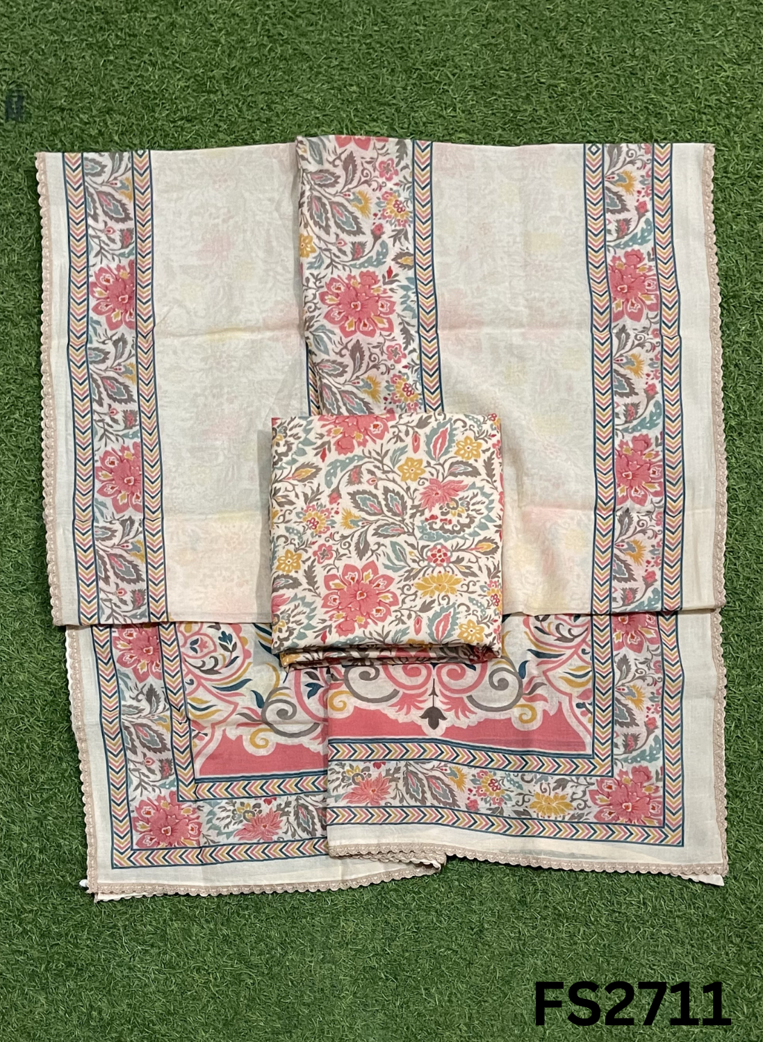 FS2711 | Check Cotton Suit | Casual wear | Summer Suits | Regular  wear