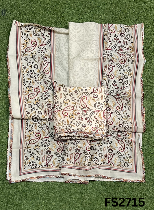 FS2715 | Check Cotton  Suit | Casual wear  | Summer Suits | Regular wear