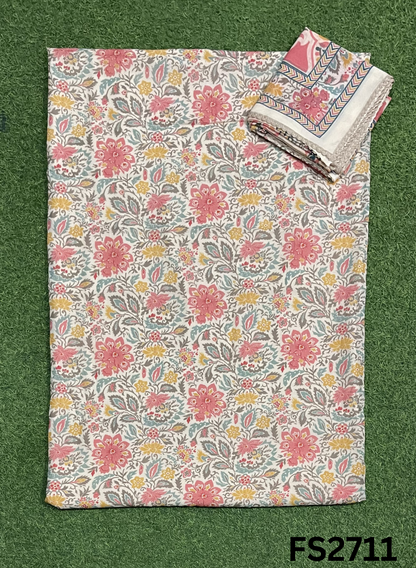 FS2711 | Check Cotton Suit | Casual wear | Summer Suits | Regular  wear